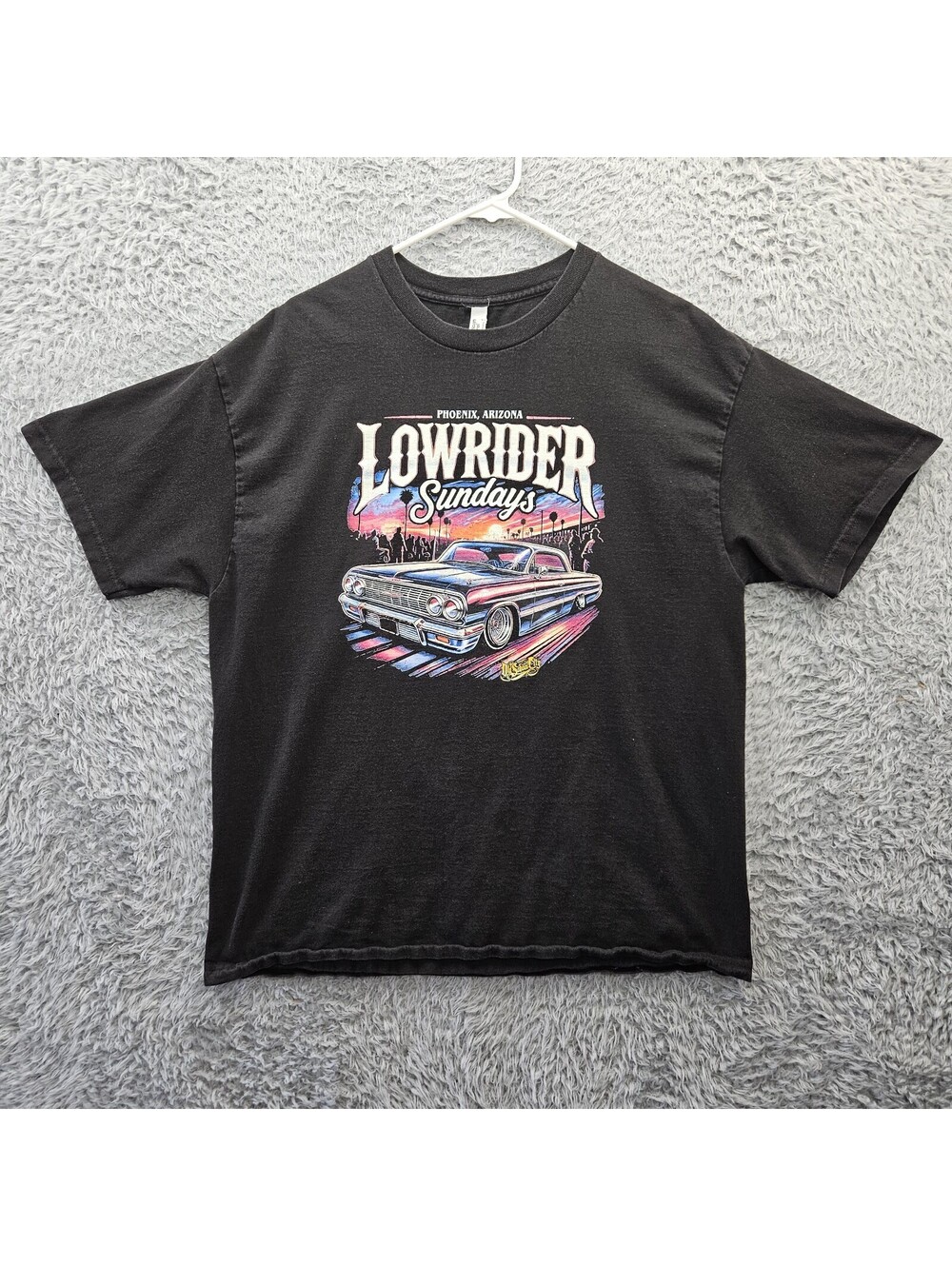 Lowrider Sundays Phoenix Arizona Y2K Vintage T Shirt American Apparel XL *Spot